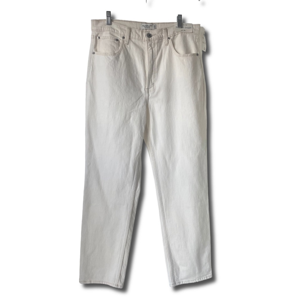 NWT Abercrombie & Fitch Ultra High Rise Ankle Straight Jeans